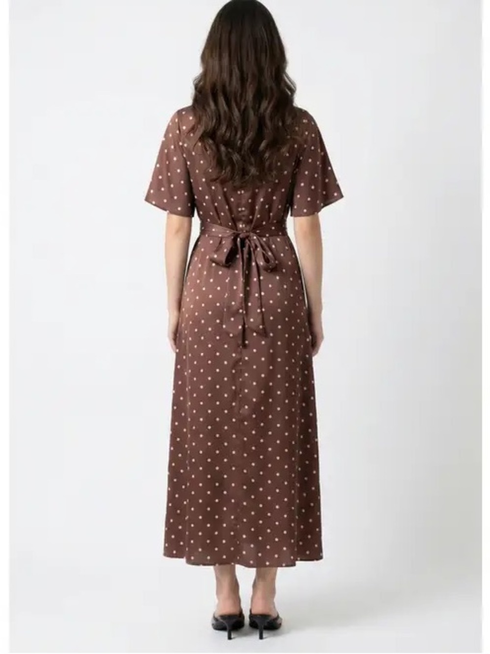 Brown Polka Dot Dress - Picture 3 of 3